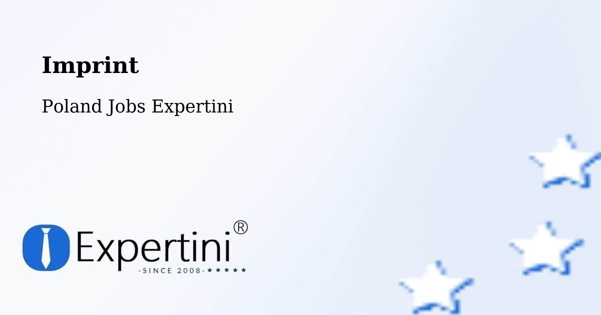 Imprint – Dąbrowa Białostocka - Poland Jobs Expertini